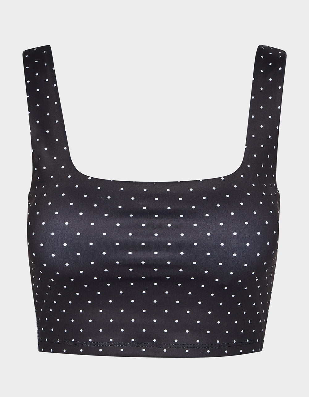 POLKA DOT PRINT CROP TOP TANK BLACK MULTI - Image 2
