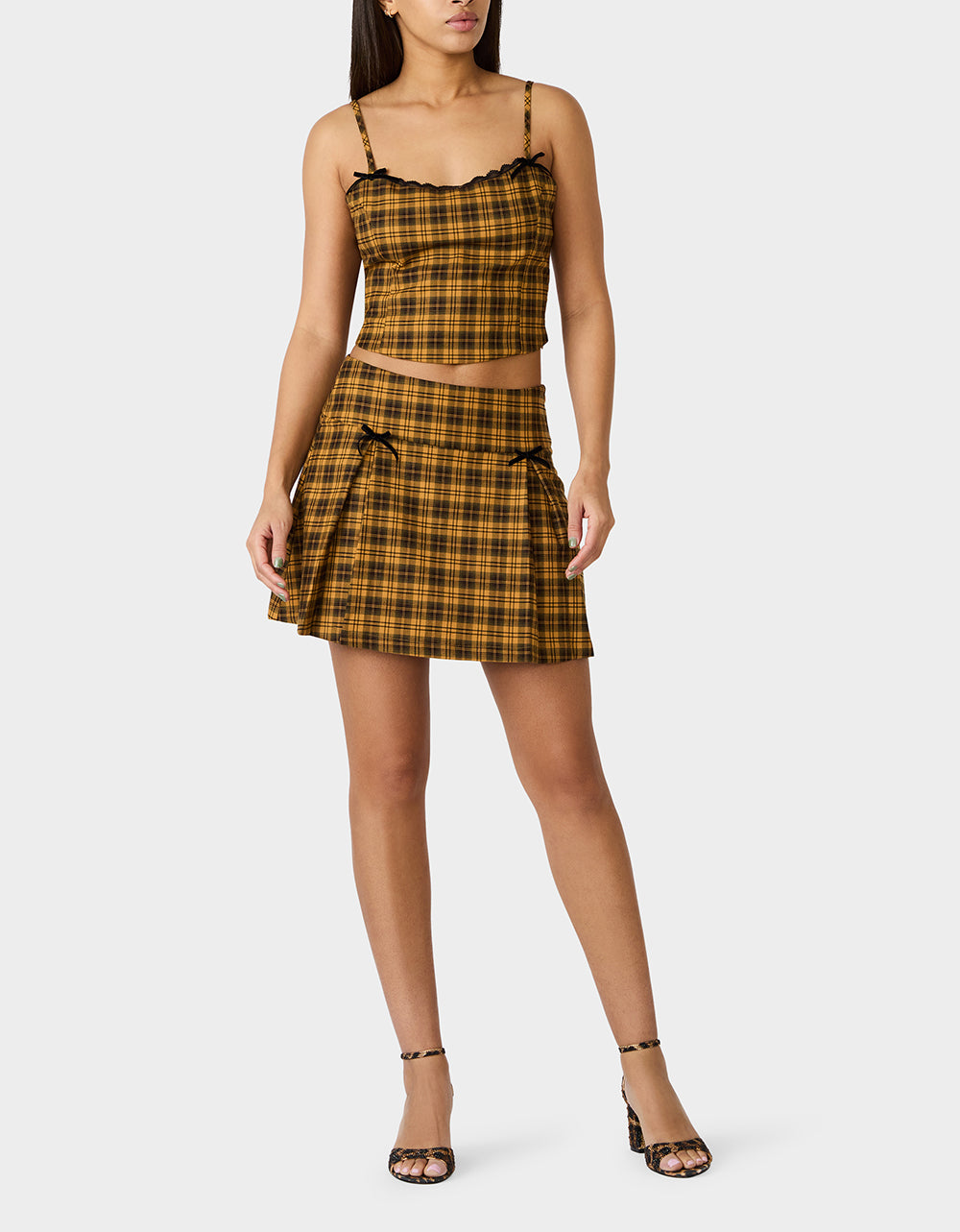 RAD PLAID SKIRT YELLOW PLAID - Image 6