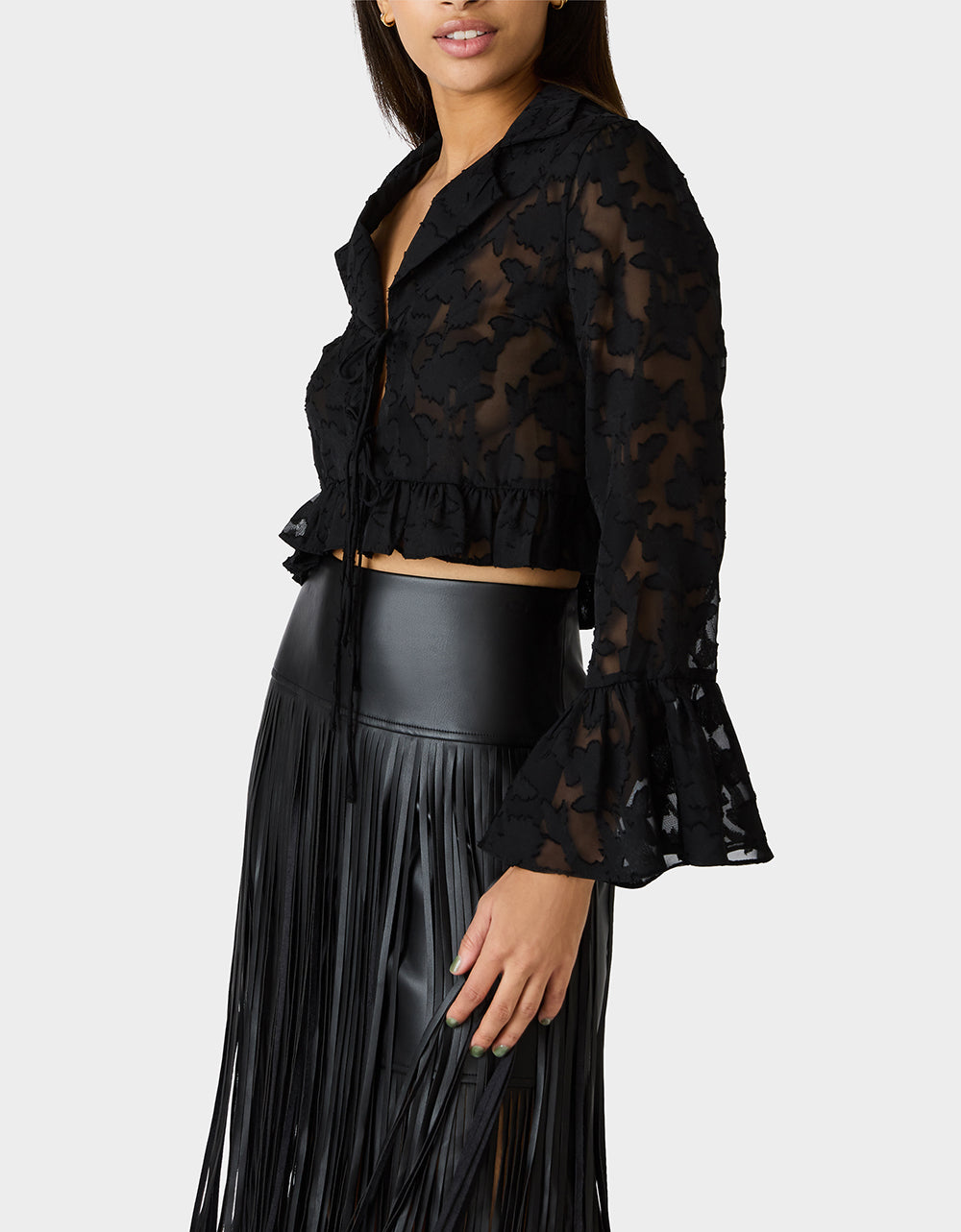 OPHELIA NOIR BLOUSE BLACK - Image 4