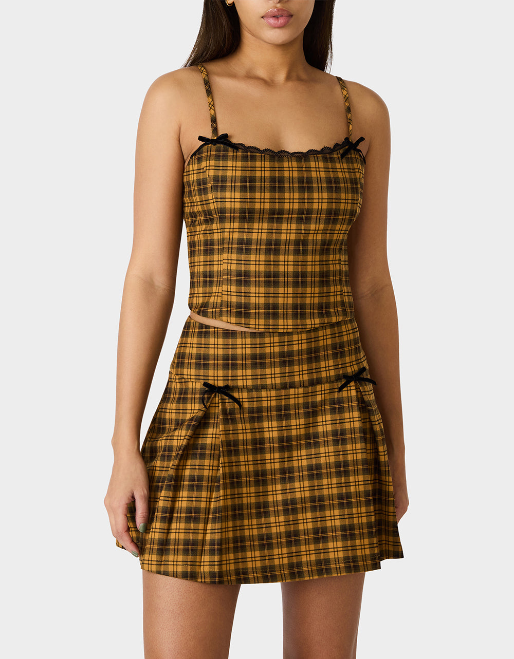 RAD PLAID TOP YELLOW PLAID