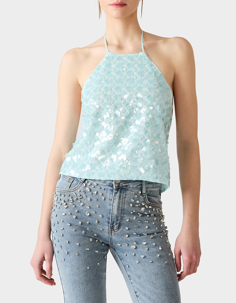 MERMAID MIRAGE TOP LIGHT BLUE - Image 3
