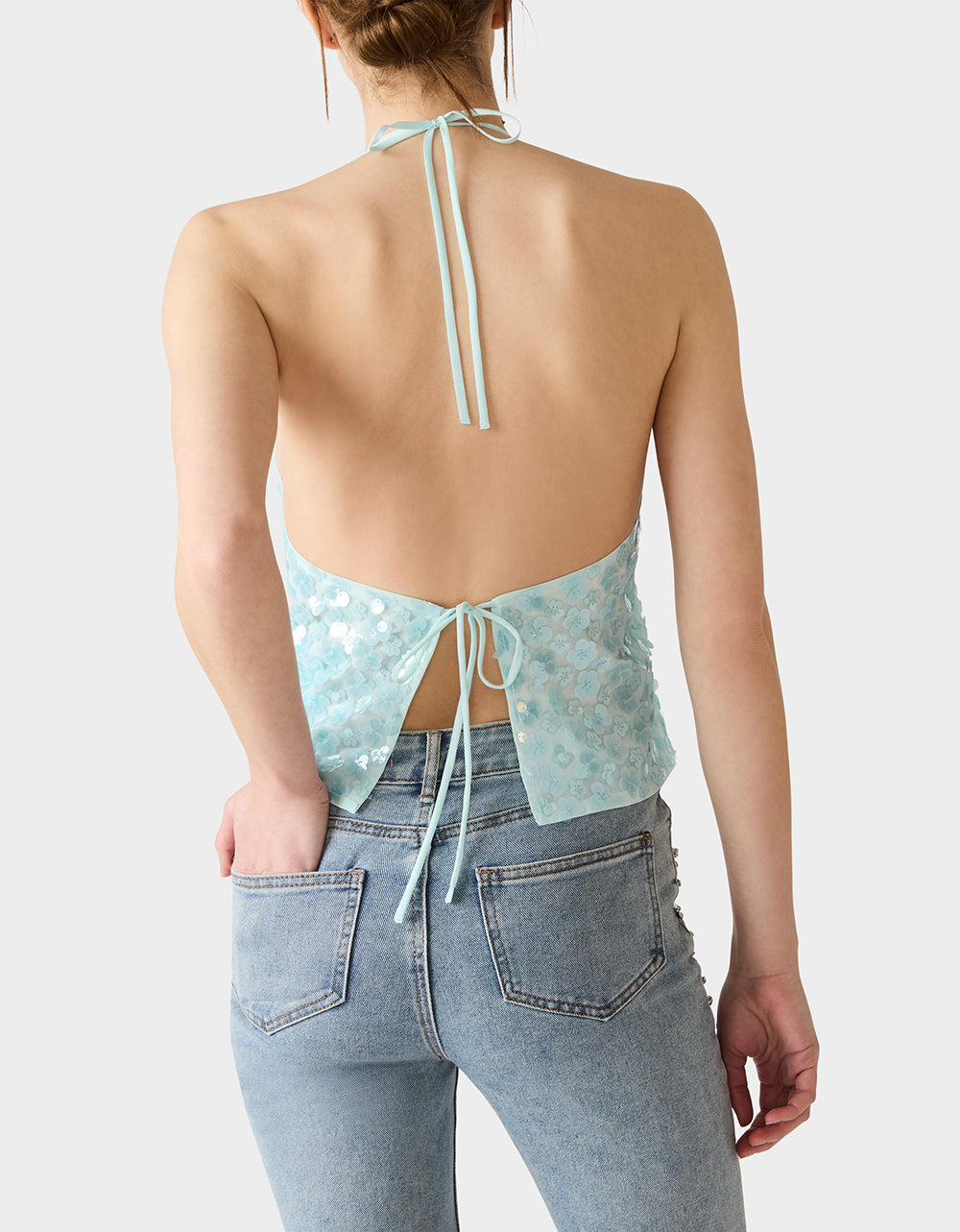MERMAID MIRAGE TOP LIGHT BLUE - Image 5
