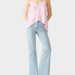 LACEBOUND TOP MAGENTA