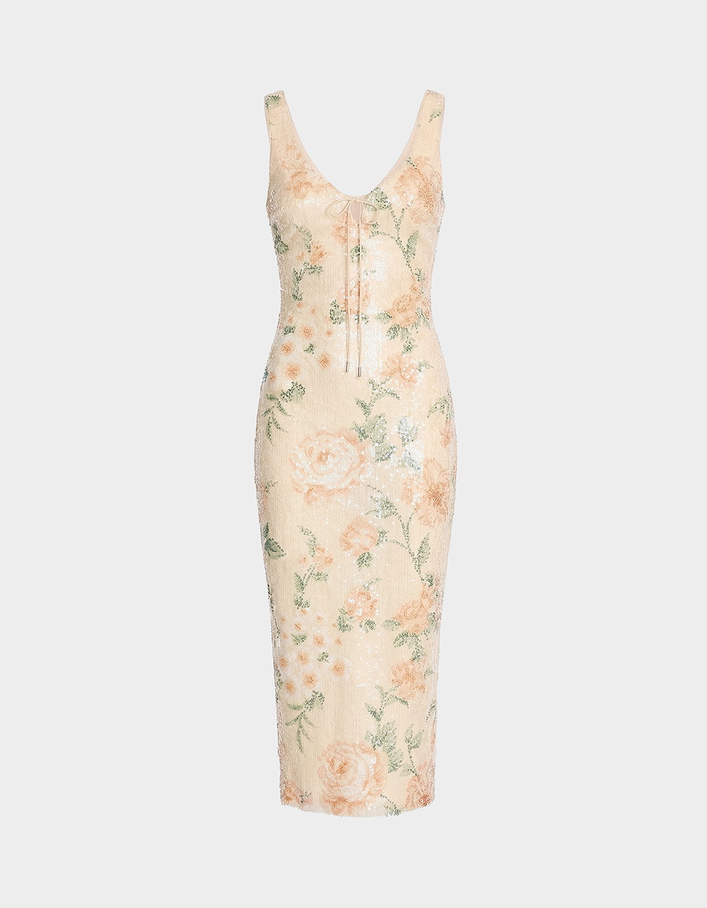 APRICOT HAZE DRESS BLURRY FLORAL - Image 2