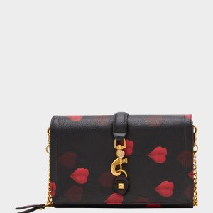 KISSES WALLET ON CHAIN BLACK/MULTI
