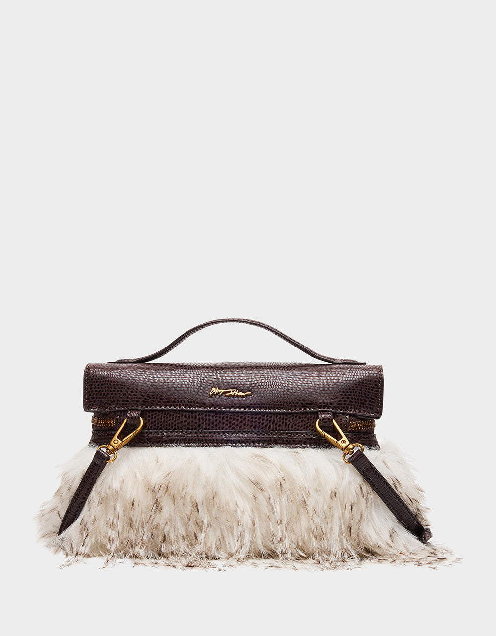FAUX FUR VANITY CROSSBODY OFF WHITE - Image 4
