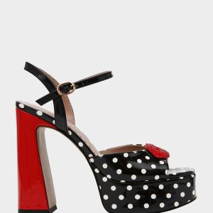 ALLYSON WHITE BLACK POLKA DOT