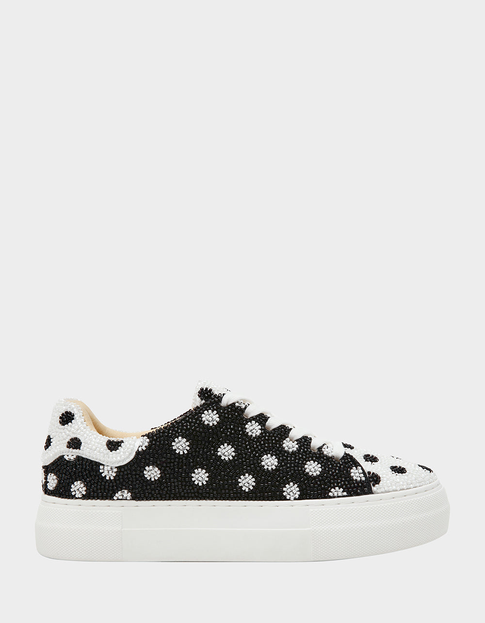 SIDNY WHITE/BLACK POLKA DOT