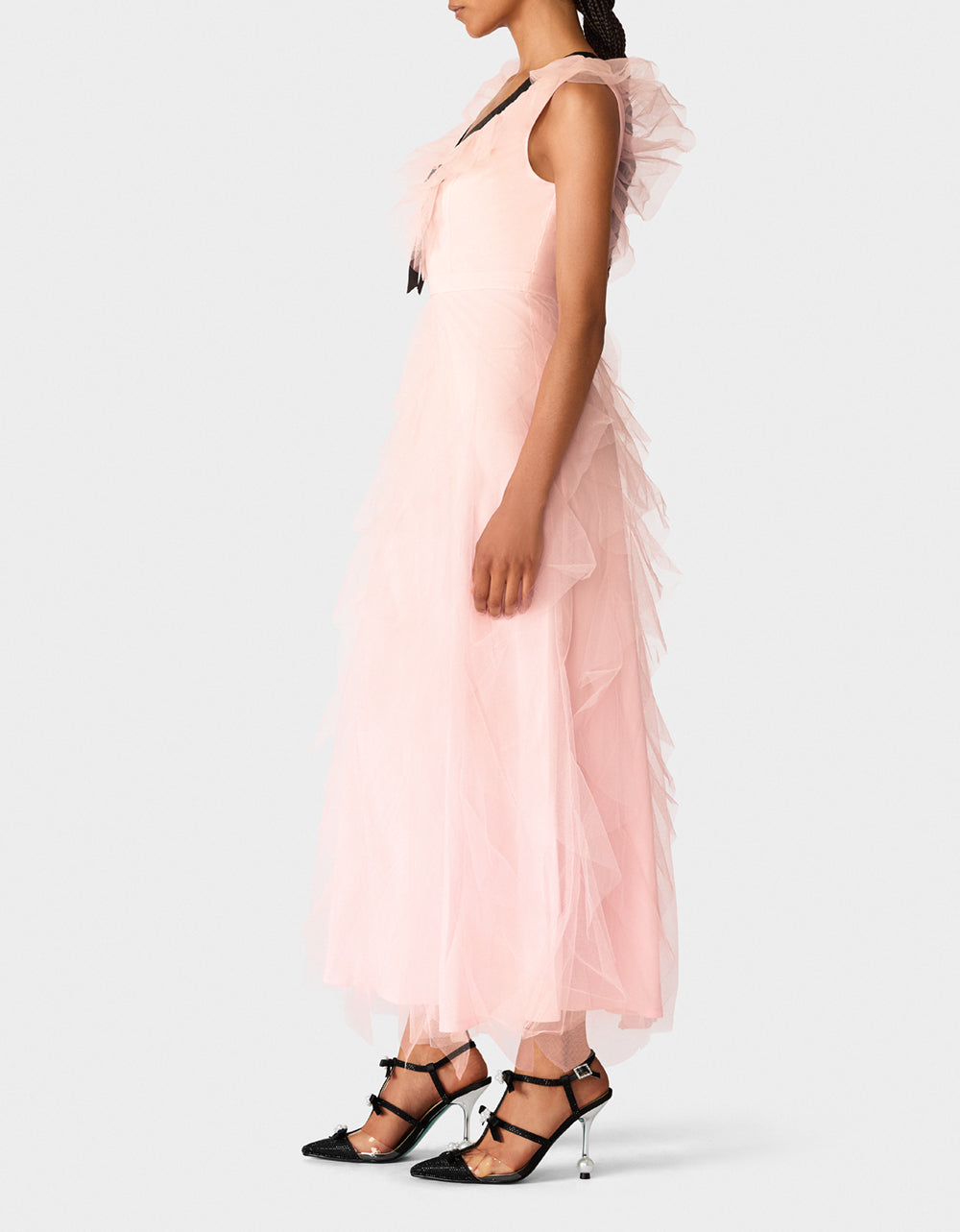 PINK TIERED BOW DRESS - Image 4