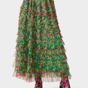 LOVELY LAYERS SKIRT GREEN