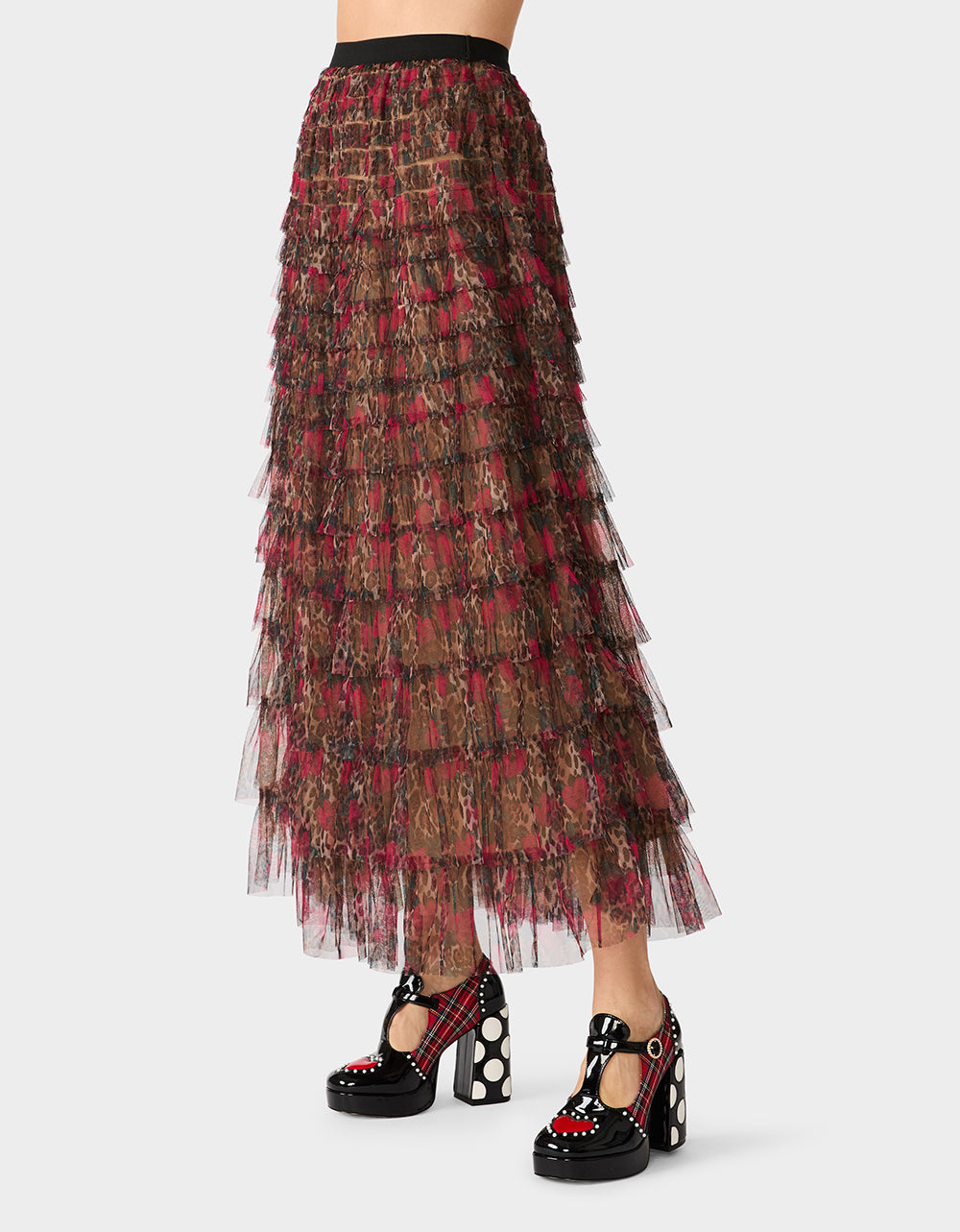 LOVELY LAYERS SKIRT LEOPARD ROSE - Image 4