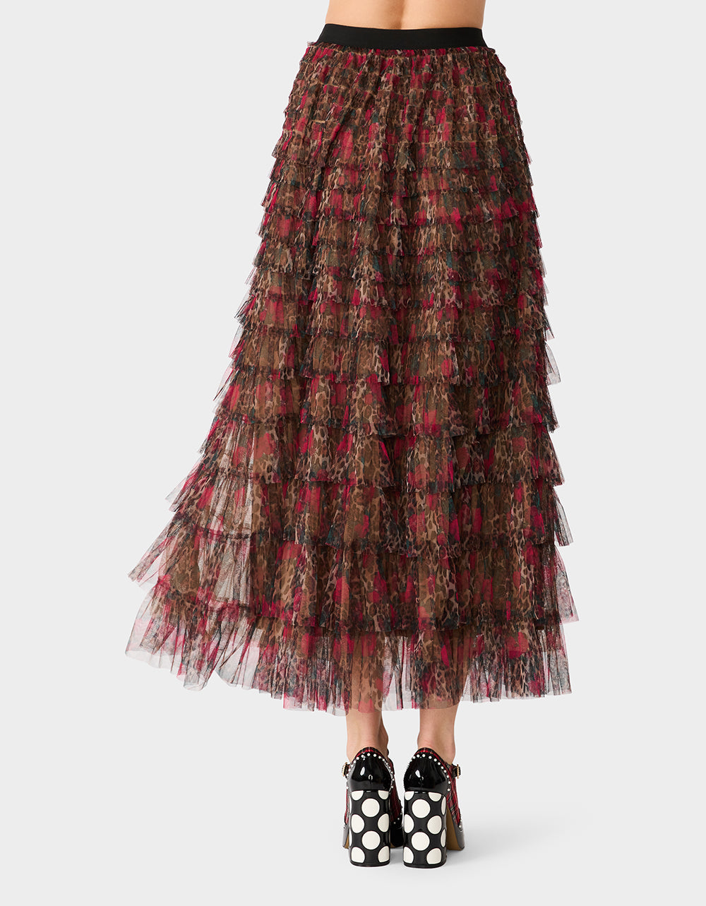 LOVELY LAYERS SKIRT LEOPARD ROSE - Image 3