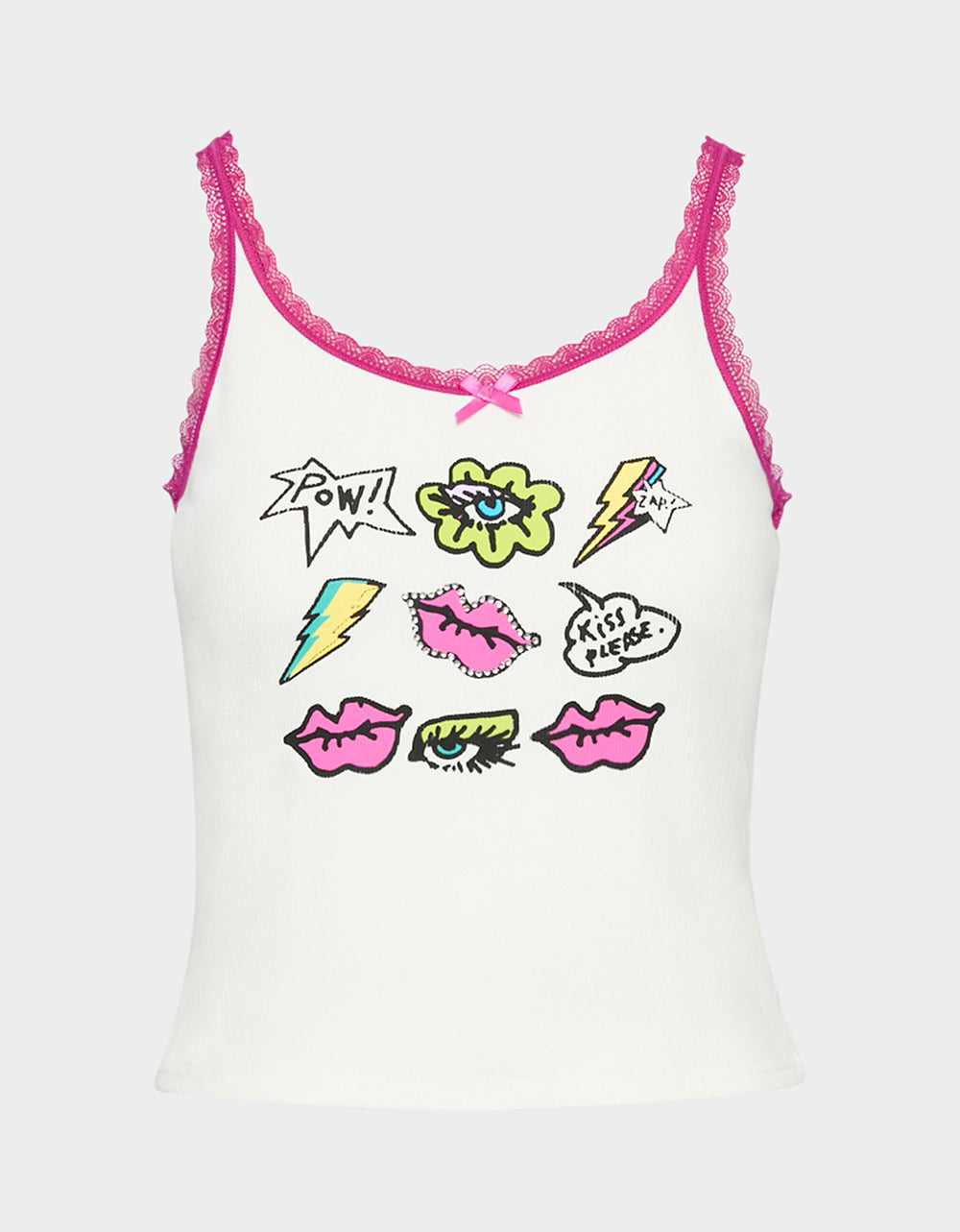 BETSEY ICON CLUSTER TANK WHITE - Image 2
