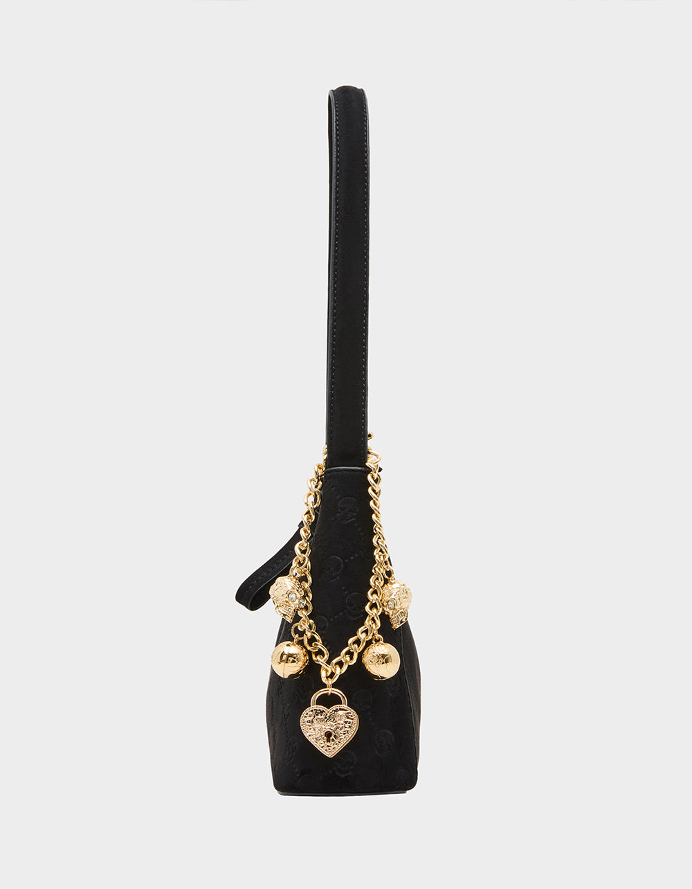 HEADLINER DEBOSS SHOULDER BAG BLACK - Image 4
