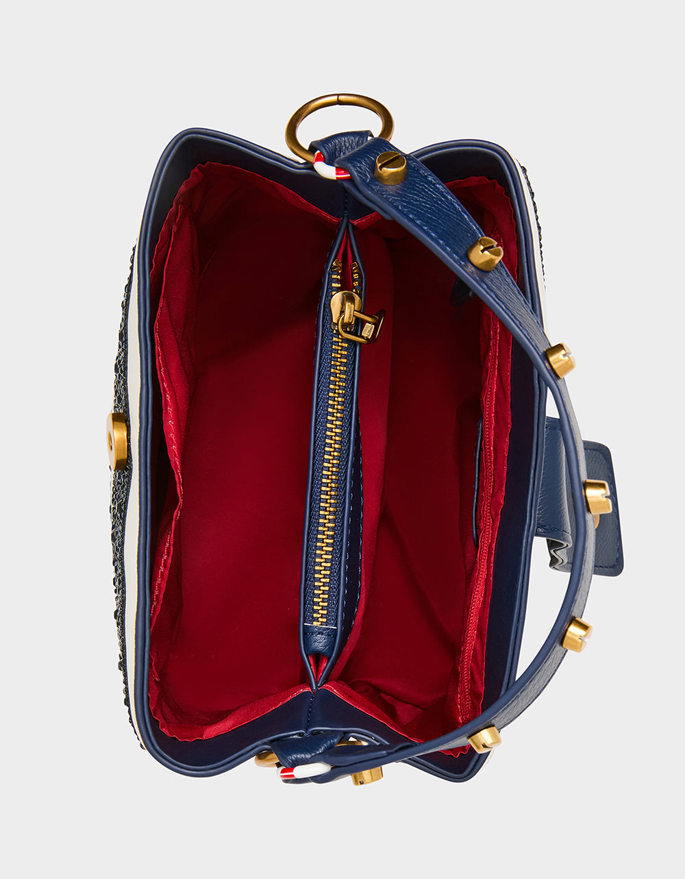 AHOY. GORGEOUS RHINESTONE STRIPE NAVY MULTI - Image 4