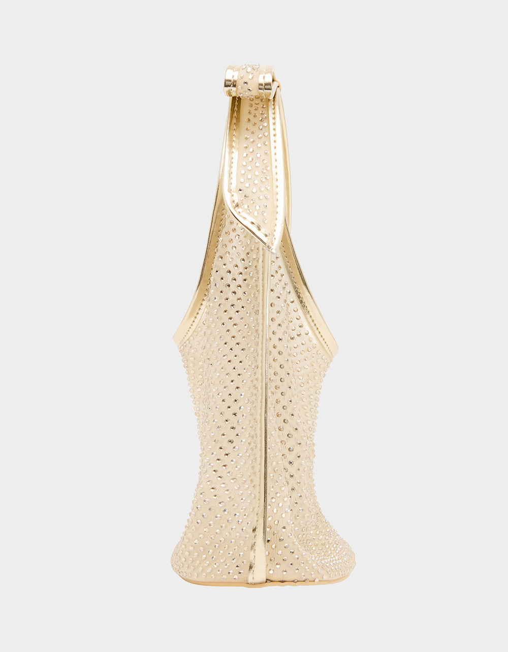 BOW MINI MESH TOTE GOLD - Image 4