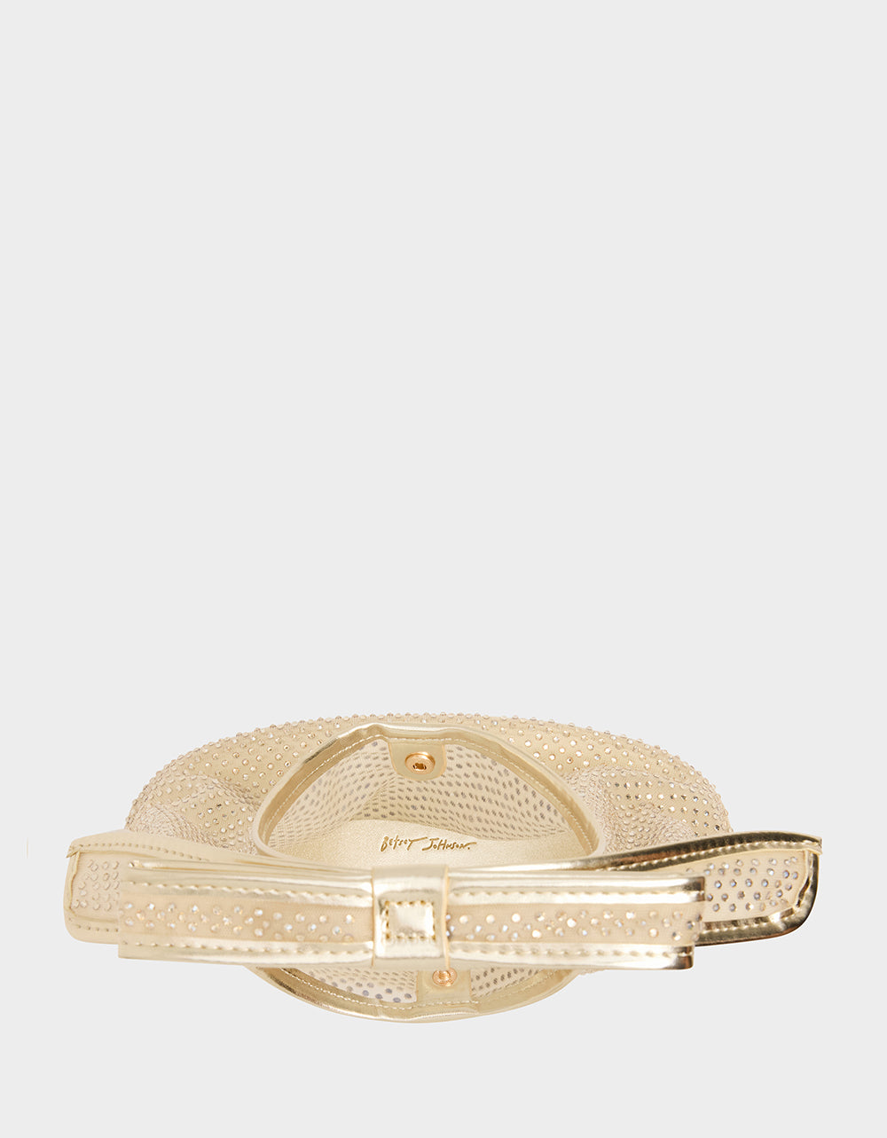 BOW MINI MESH TOTE GOLD - Image 5