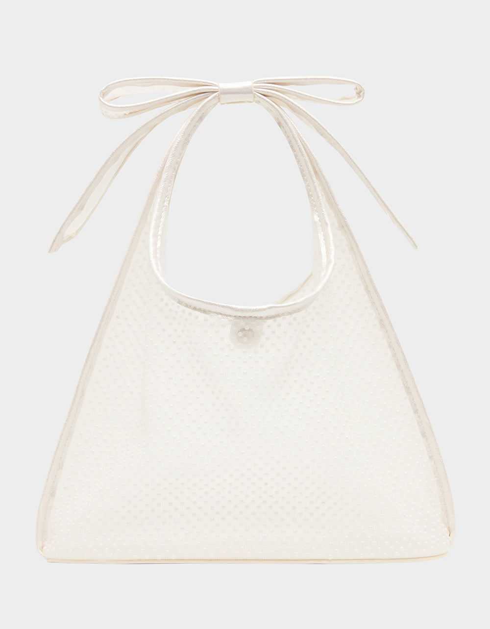 BOW MINI MESH TOTE PEARL
