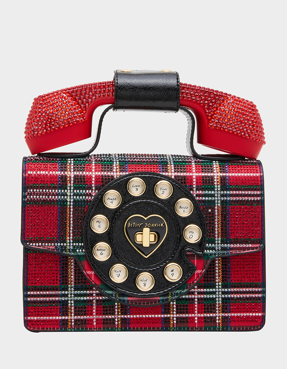 BRRRR-ING PHONE BAG PLAID