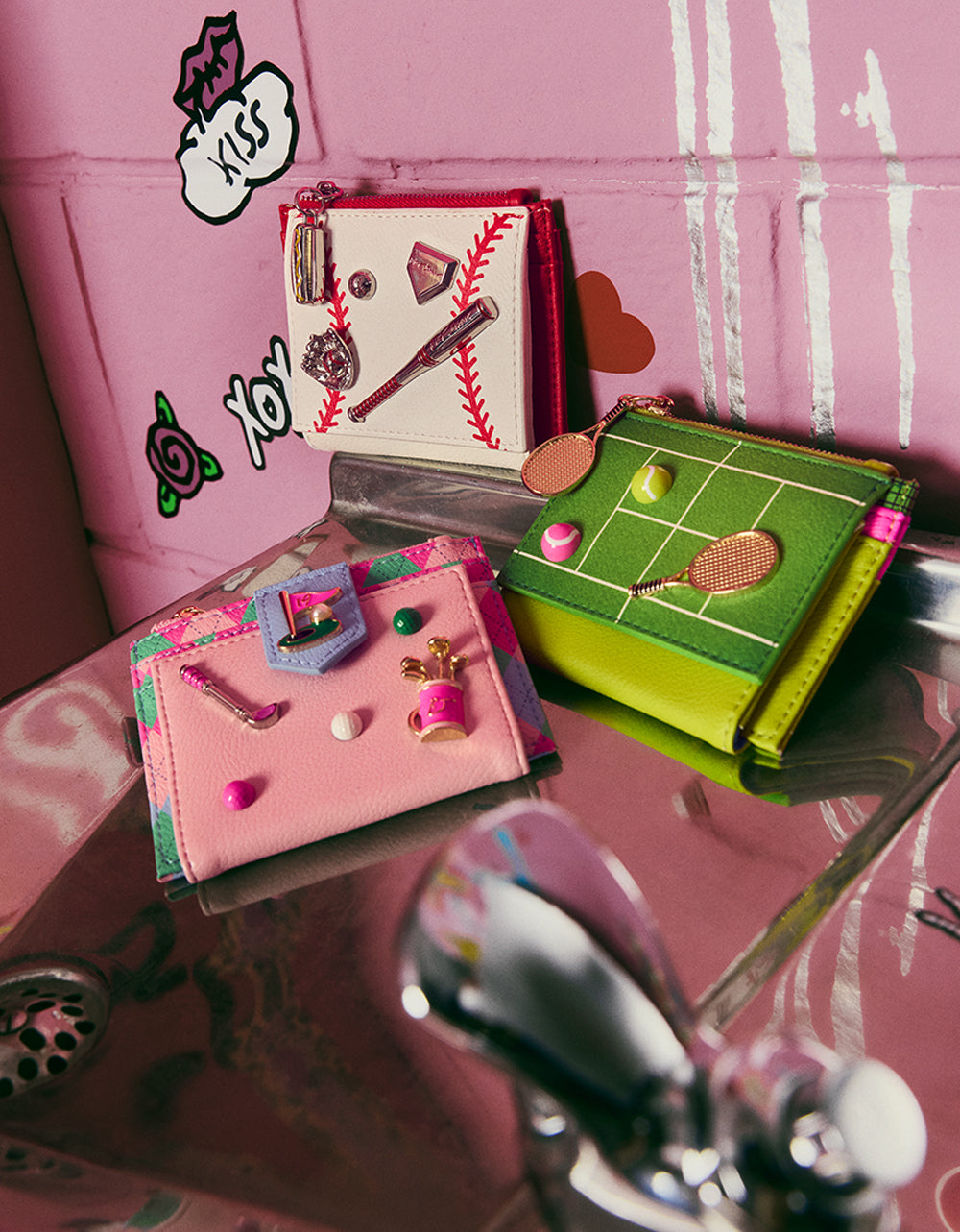 19TH HOLE WALLET PINK MULTI - Image 8