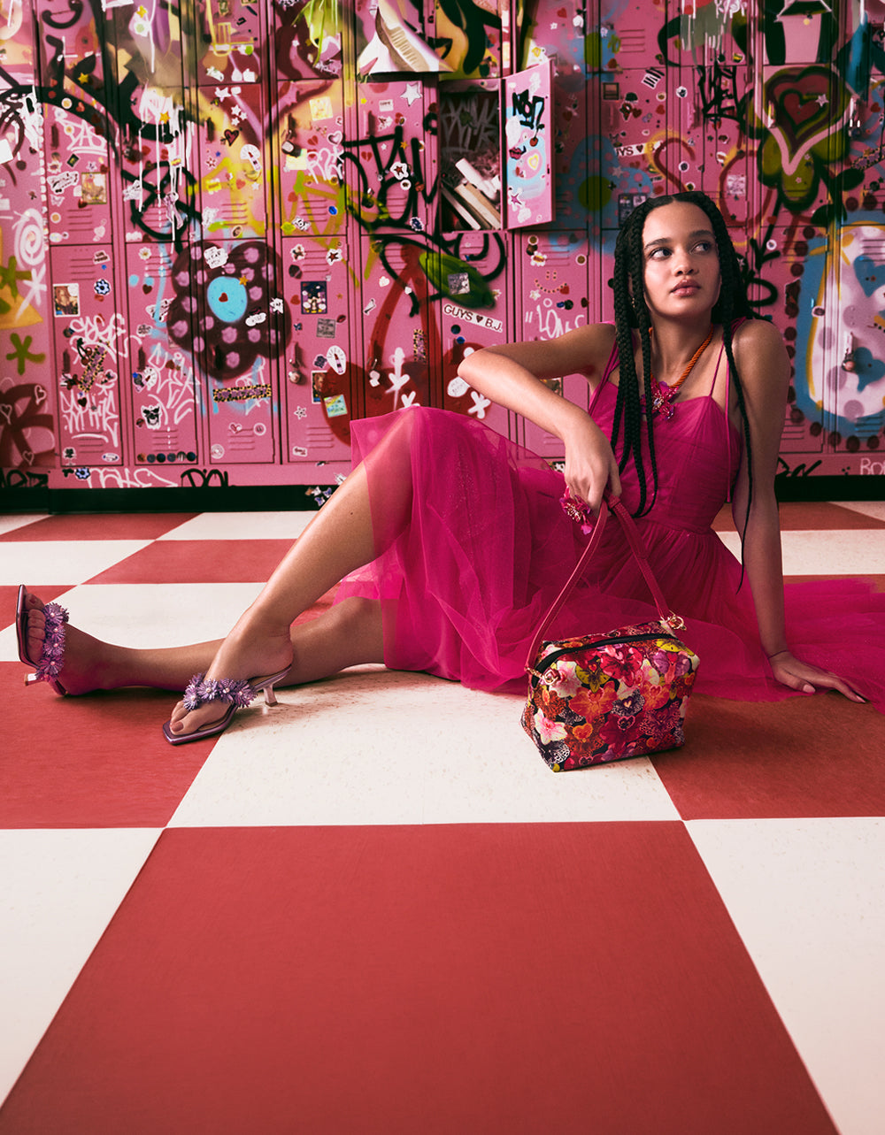 GLITTER TULLE MULTI MAGENTA - Image 9