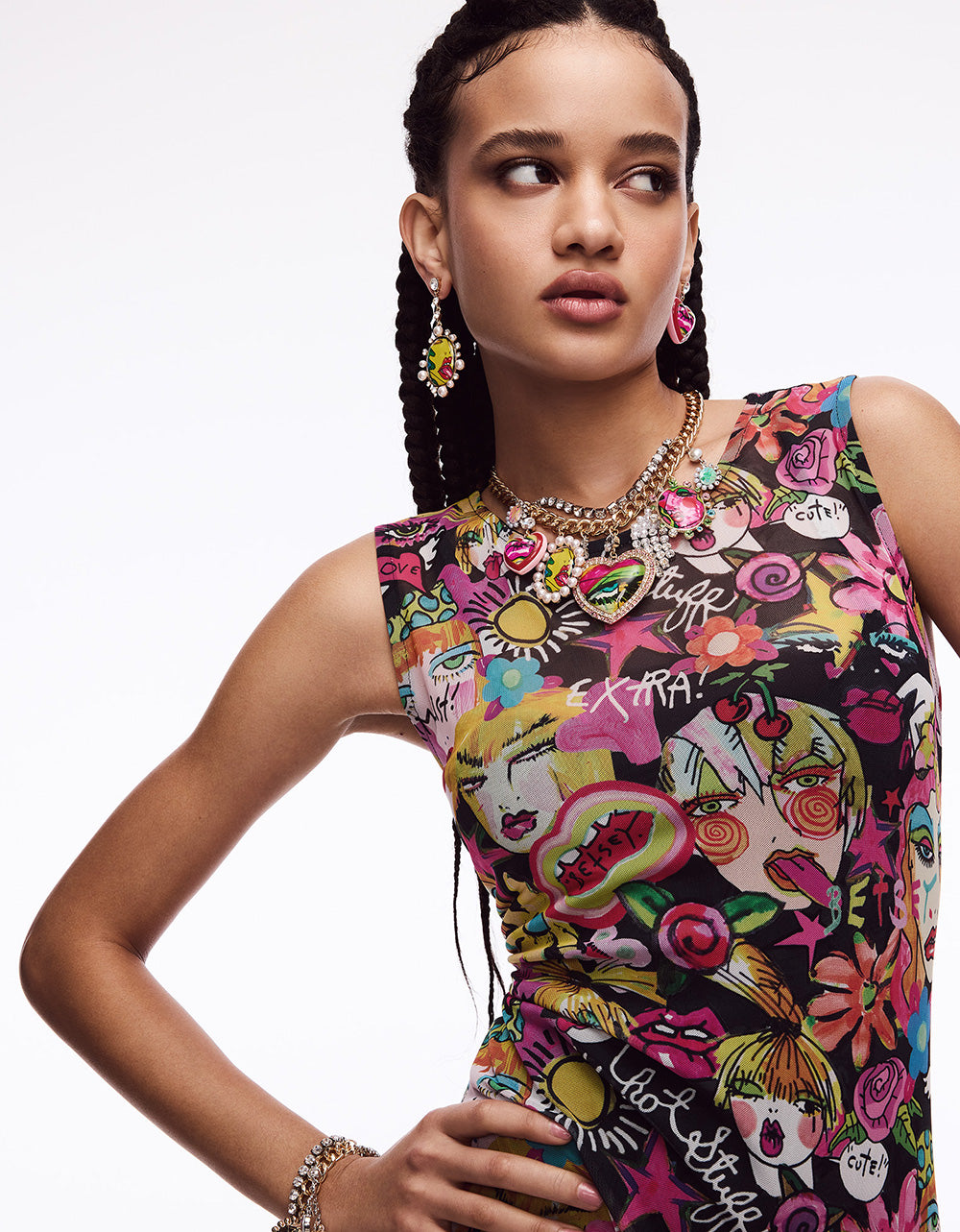 ART CAMPAIGN CHARM NECKLACE MULTI - Image 9