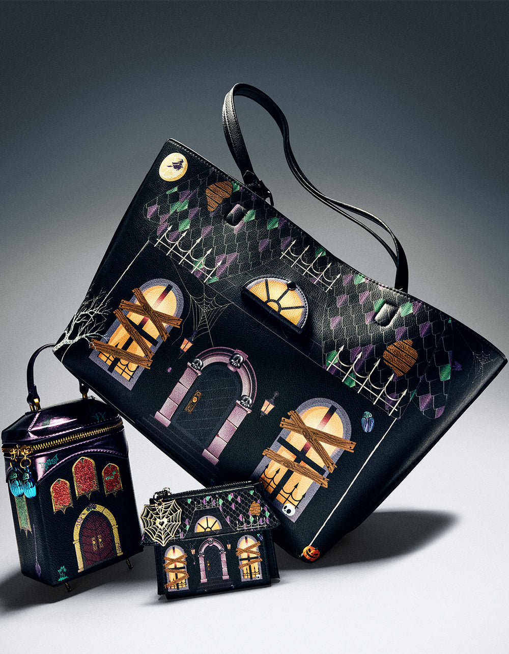 BOO & BREAKFAST TOTE BLACK/MULTI - Image 8