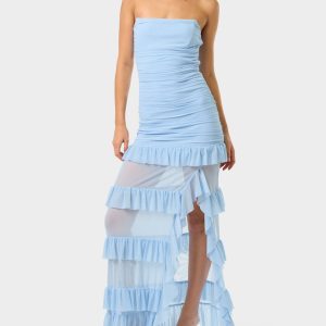 BLUE MIRAGE GOWN LIGHT BLUE